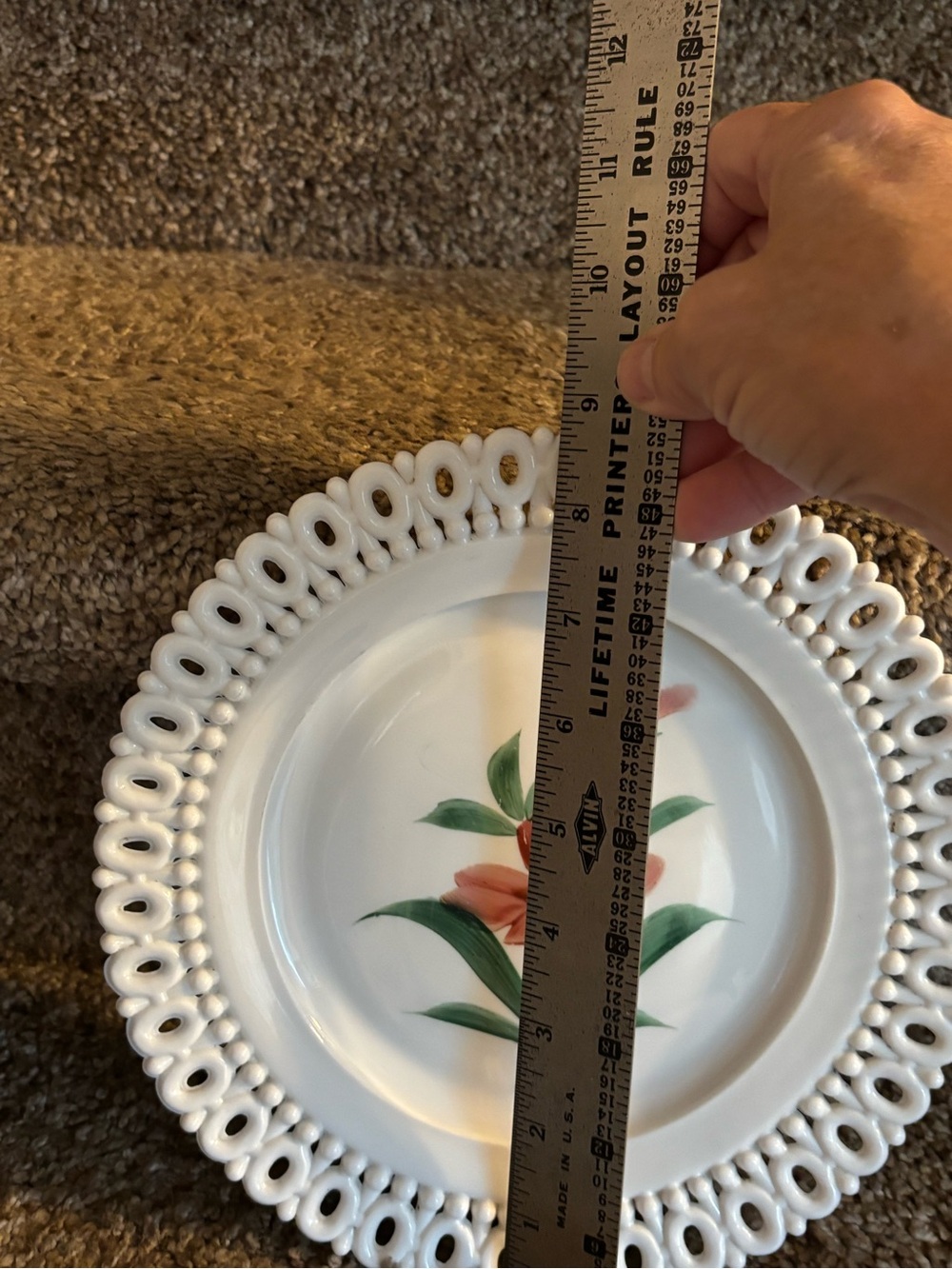 Vintage hand painted plate - Picture 4 of 4